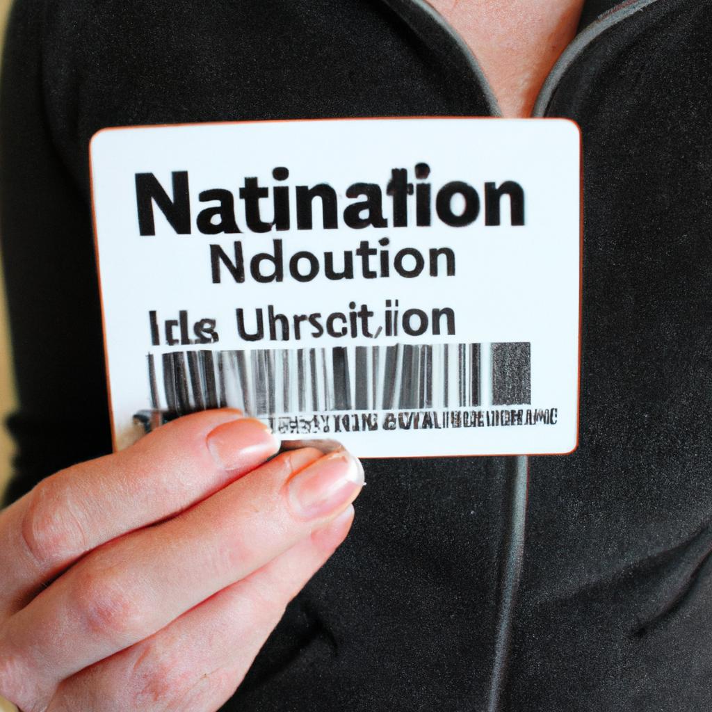 Person holding food nutrition label